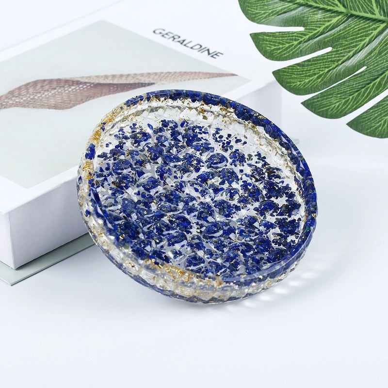 Elegant Round Resin Crystal Pendant Necklace|Jewelry & Accessories