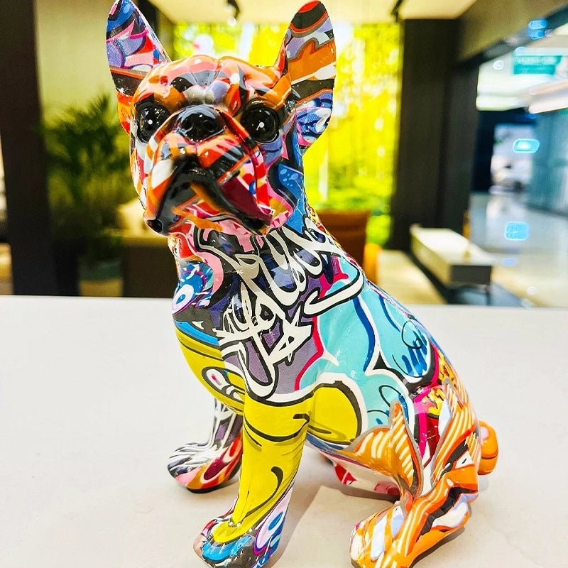 Cartoon Dog Resin Figurines Decorative Artificial Ornaments|Home Decor