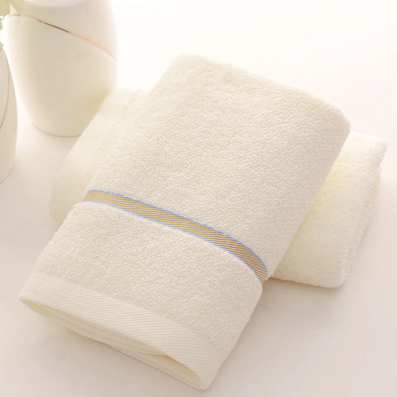 Thickened Pure Cotton Face Towel for Adults Household Water Pattern 32-Strand Durable Daily Use|Home & Living - Towels & Linens