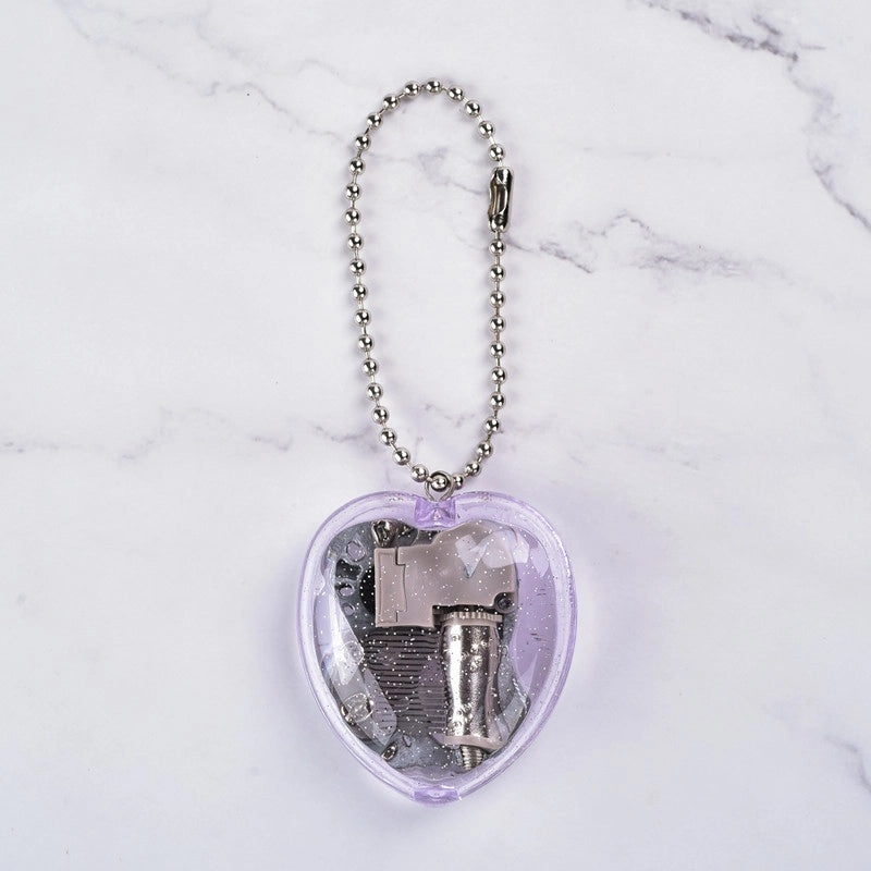 Heart-shaped Music Box Keychain Mini Acrylic Korean Creative Gift for Kids|Accessories & Keychains