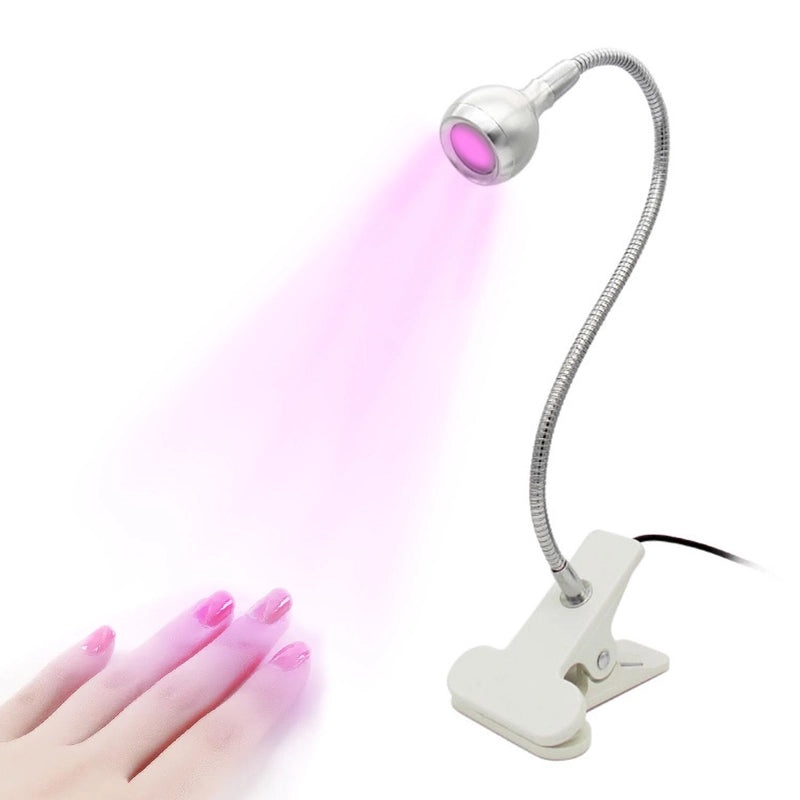 LED Gooseneck Desk Lamp UV Nail Curing Light with USB Clip for Mobile Phone Repair Night Light|电子产品照明