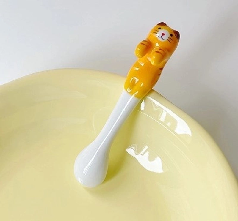 Adorable Animal-Themed Ceramic Spoon for Vacation Use 1 Piece|Kitchen & Dining Accessories