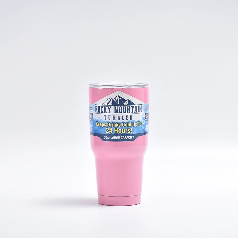 Stylish Solid Color Stainless Steel Water Bottle for Casual Vacation Use | Travel & Outdoor Accessories