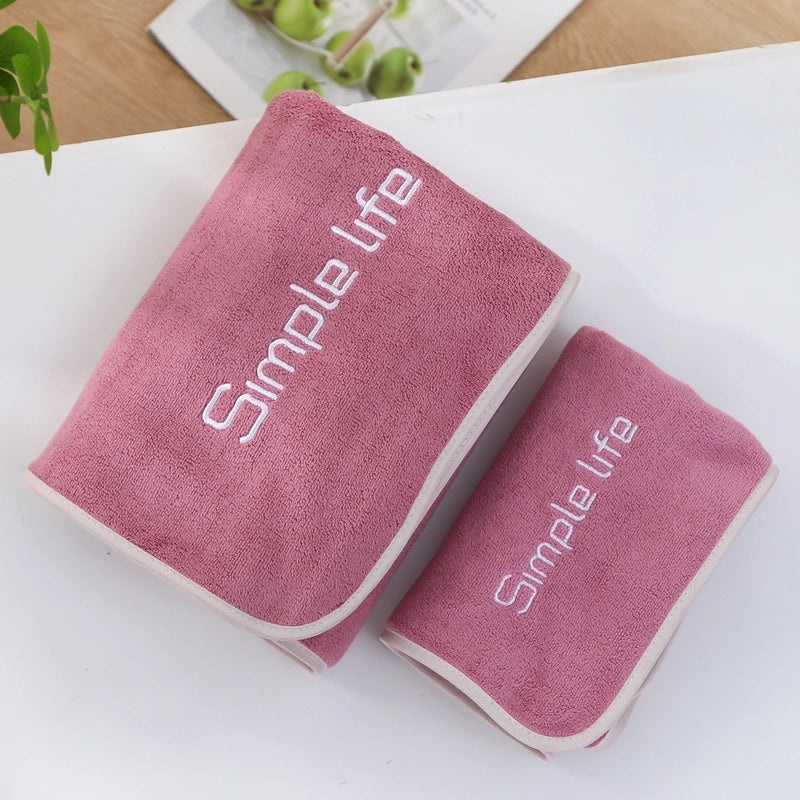 Casual Color Block Daisy Coral Fleece Bath Towels Soft Absorbent Bathroom Towels|Home & Kitchen > Bath > Towels