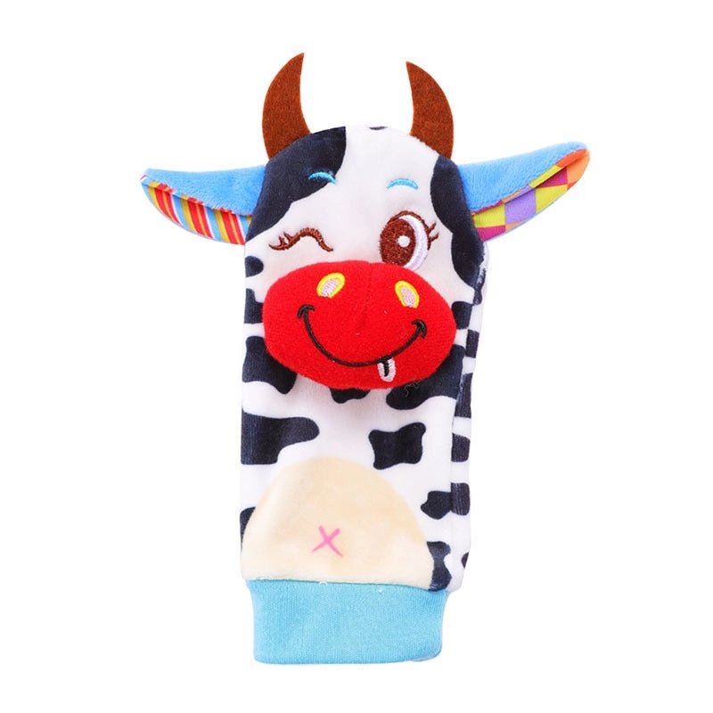 Baby Plush Animal Rattle Wrist Strap Toy for Babies | Baby Toys & Accessories
