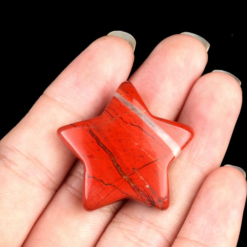 Natural Crystal Agate Star-Shaped Bead Pendant | Jewelry Accessories