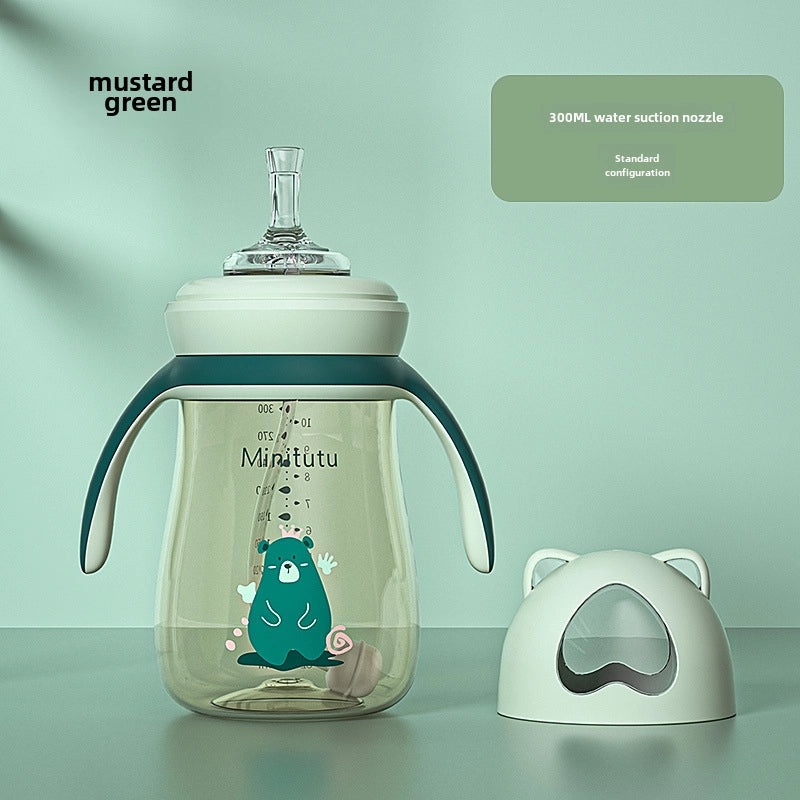 Bear Wide Caliber PPSU Suction Cup Baby Drinking Cup Anti-Colic Anti-Fall Imported Material|Baby Feeding Supplies