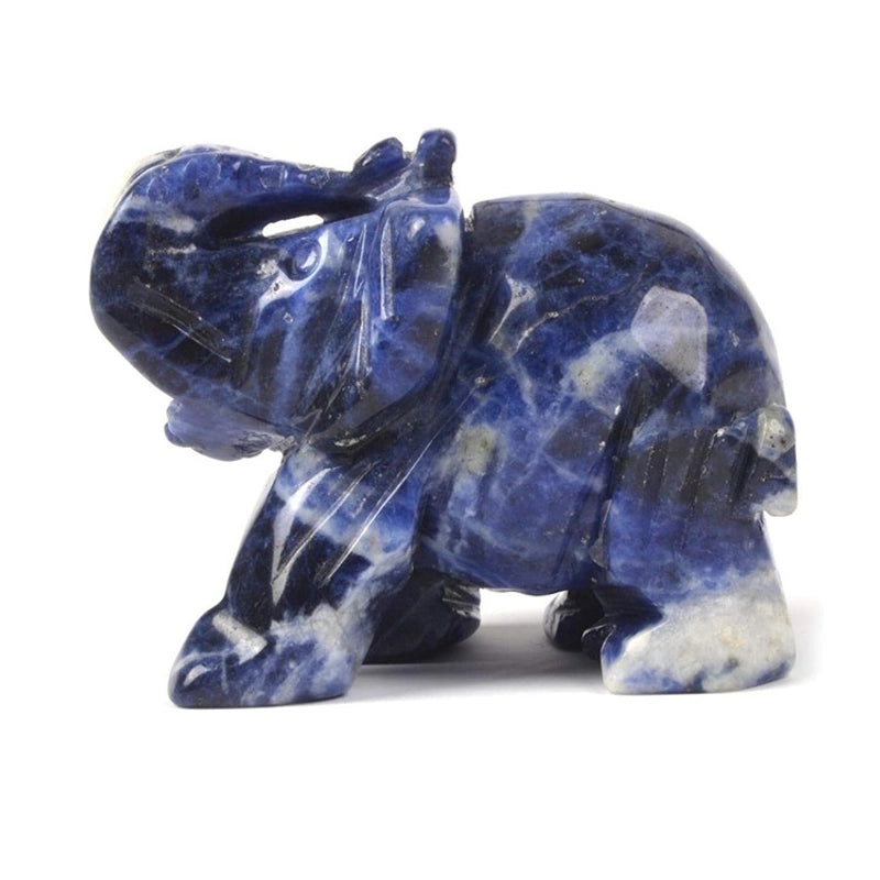 Set of 5 Minimalist Elephant Crystal Figurines | Home Decor Ornaments|Artificial Decorative Accessories|Elegant Table Decorations|Gift Ideas|Deco