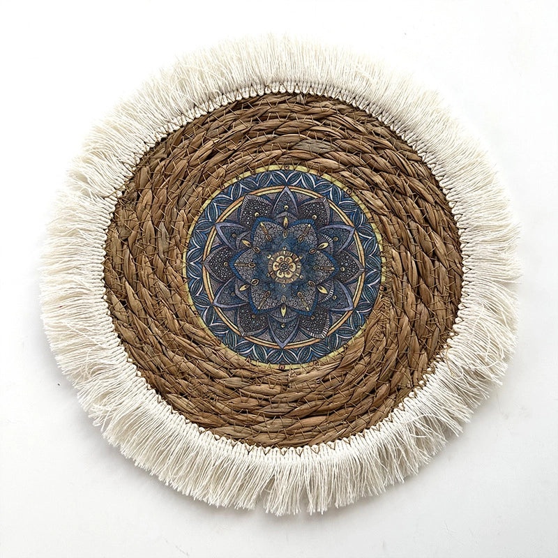 Ethnic Straw Wall Hanging Moroccan Style Home Decor Sofa Bedside Accent|Home Decor