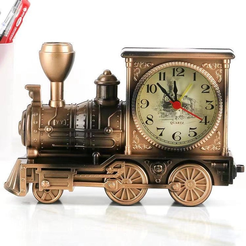 Retro Musical Instrument Train Bicycle Plastic Alarm Clock Decorative Ornament|Home Decor & Clocks