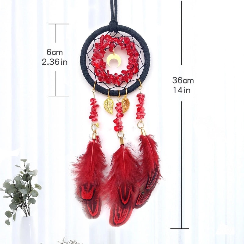 Crystal Feather Car Rearview Mirror Pendant Hanging Ornament Stylish Auto Interior Decoration|Car Accessories
