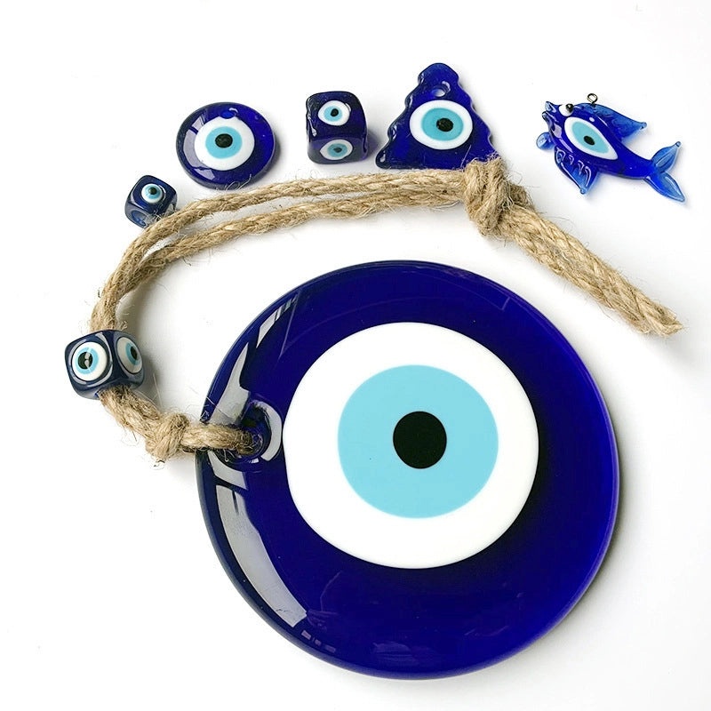 Turkish Blue Evil Eye Glass Pendant Decoration for Home and Office | Home Decor