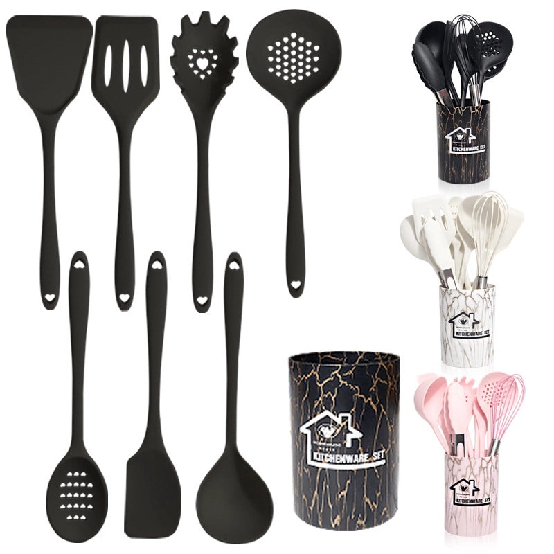 18-Piece Nordic Silicone Spatula Set Non-Stick High Temp Resistant Kitchen Utensils|Kitchenware