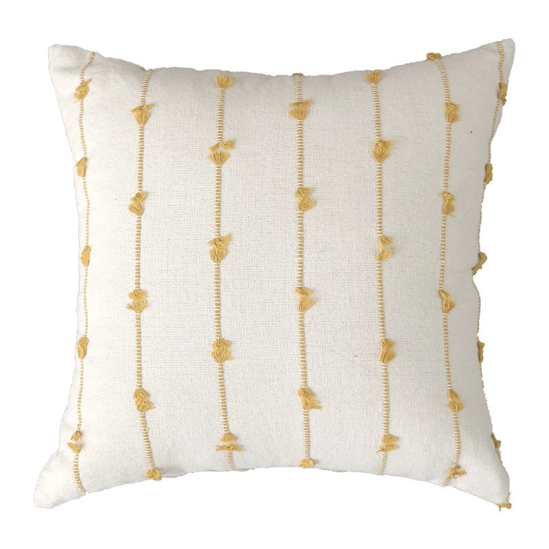 Striped Heart Pattern Polyester Pillow Covers for Bedding | Home Decor & Bedding