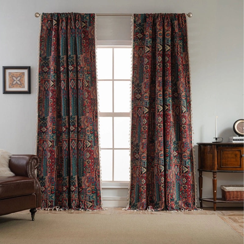 Stylish Printed Polyester Cotton Curtains for Window Decor|Home Decor Curtains