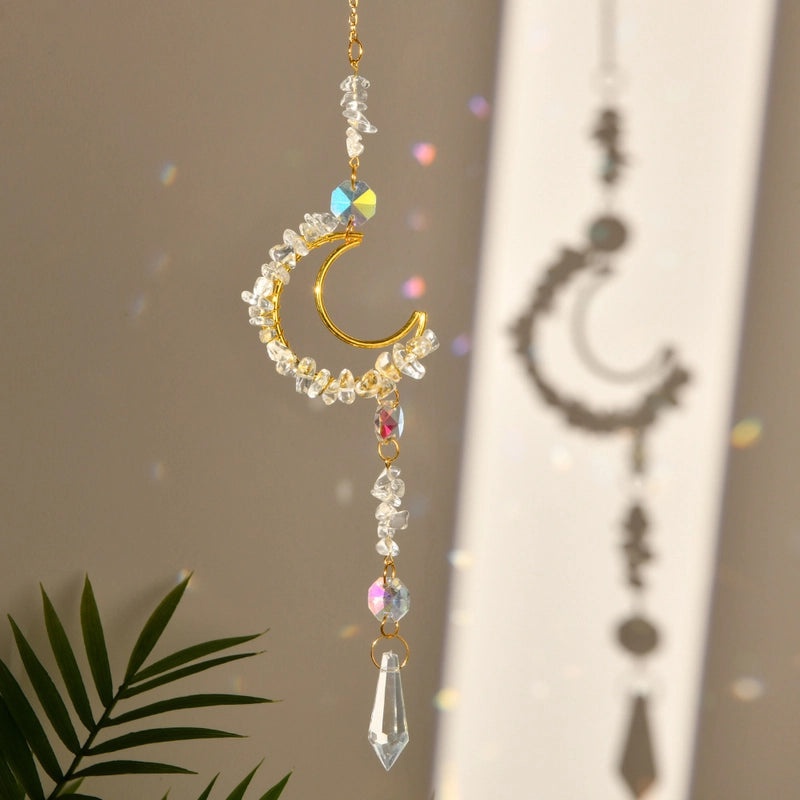Moonlit Crystal Suncatcher Wall Decor | Home Decor