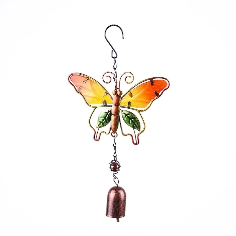 Whimsical Butterfly Metal Wind Chime Wall Decor|Outdoor Garden Hanging Ornaments