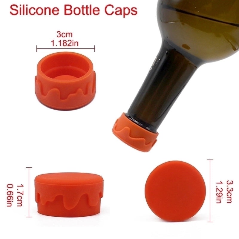 Creative Silicone Bottle Stopper Leak-proof Wine Beer Cap Fresh-keeping Seal Plug|Kitchen & Dining Accessories