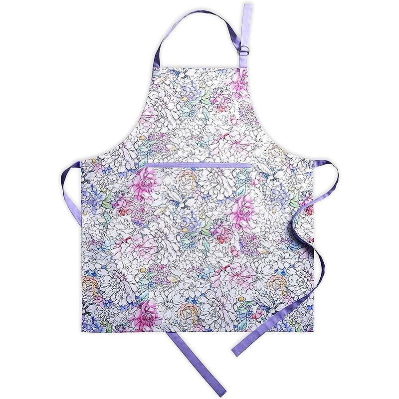 Digital Printed Neck Apron for Kitchen Gardening Cafe Work Retro Style | Kitchen & Dining Aprons