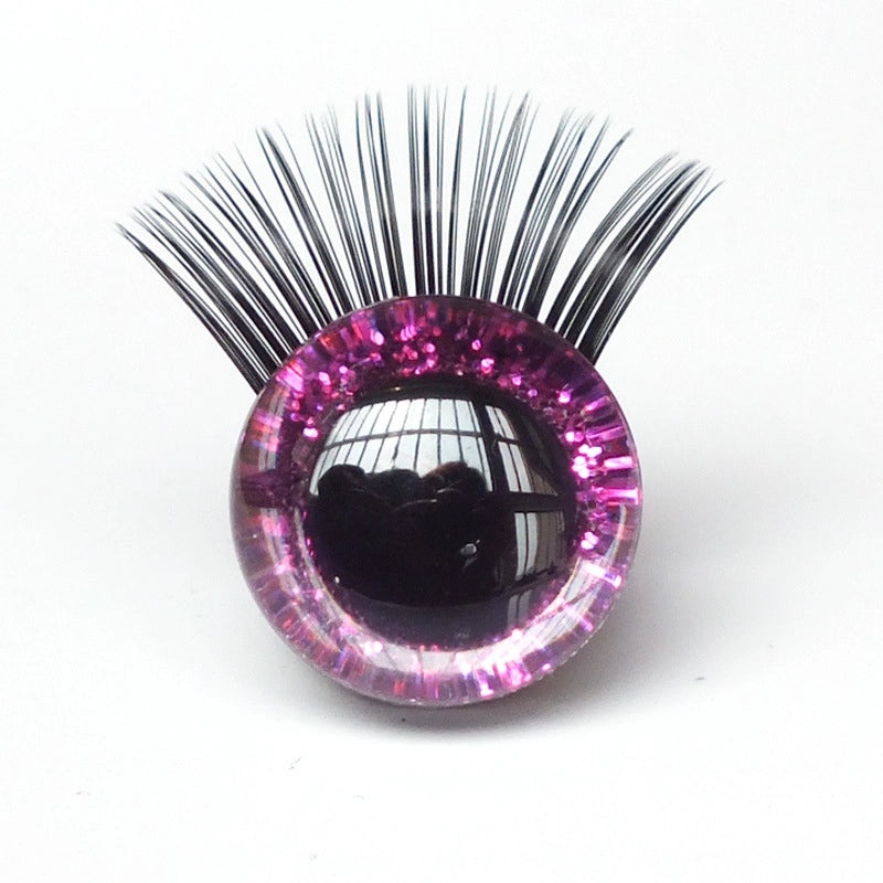 3D Glitter Eye Plush Toy with Eyelashes | Decorative Eye Accessories