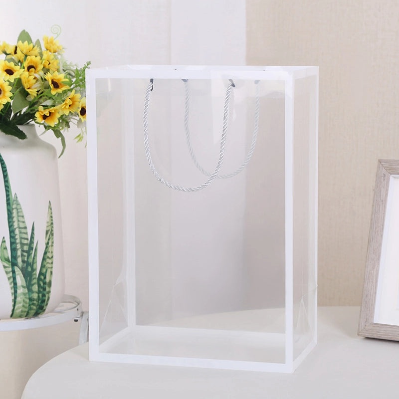Elegant Transparent Flower Bouquet Handbag Perfect Valentine's Day Gift Stylish Window Shopping Companion|Women's Handbags