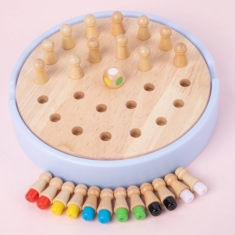 Multifunctional Wooden Memory Chess Game for Kids | Educational Toys