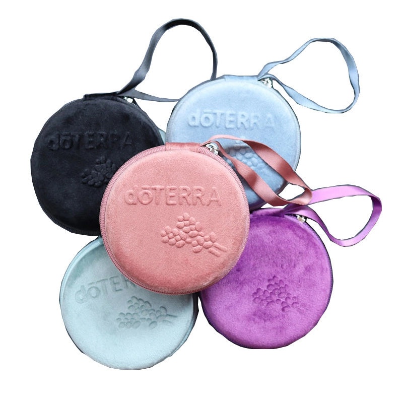 12-slot Velvet Essential Oil Storage Bag for 1ml-2ml Roller Bottles | Essential Oil Storage Bags