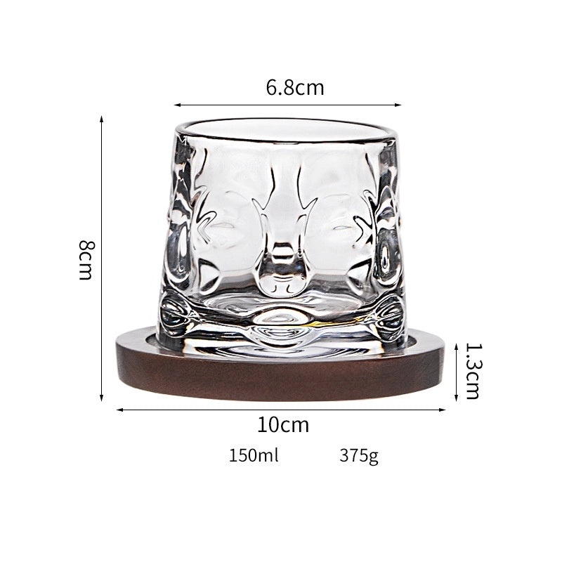 Stylish Casual Stripe Patterned Glass Wine Tumbler 1 Piece | Drinkware & Glassware
