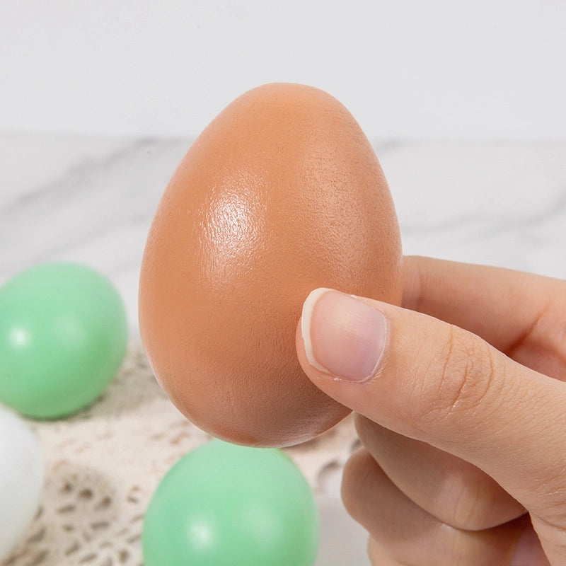 Wooden Play Egg Solid Color Kitchen Toy Set|Educational Toys