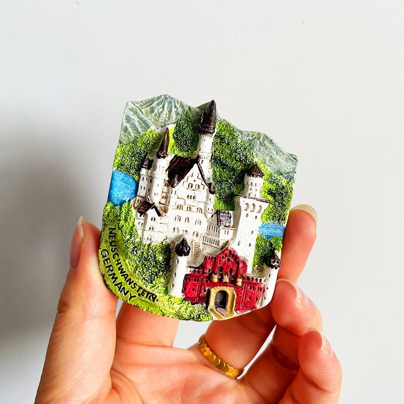 3D Travel Refrigerator Magnet Stickers Europe Cities Souvenirs Creative Tourist Gifts|Home Decor & Magnets