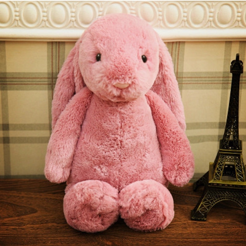 Plush Easter Bunny Toy with Long Ears Hanging Comfort Doll Soft Cuddly Scratch Machine Plushie|Toys & Games