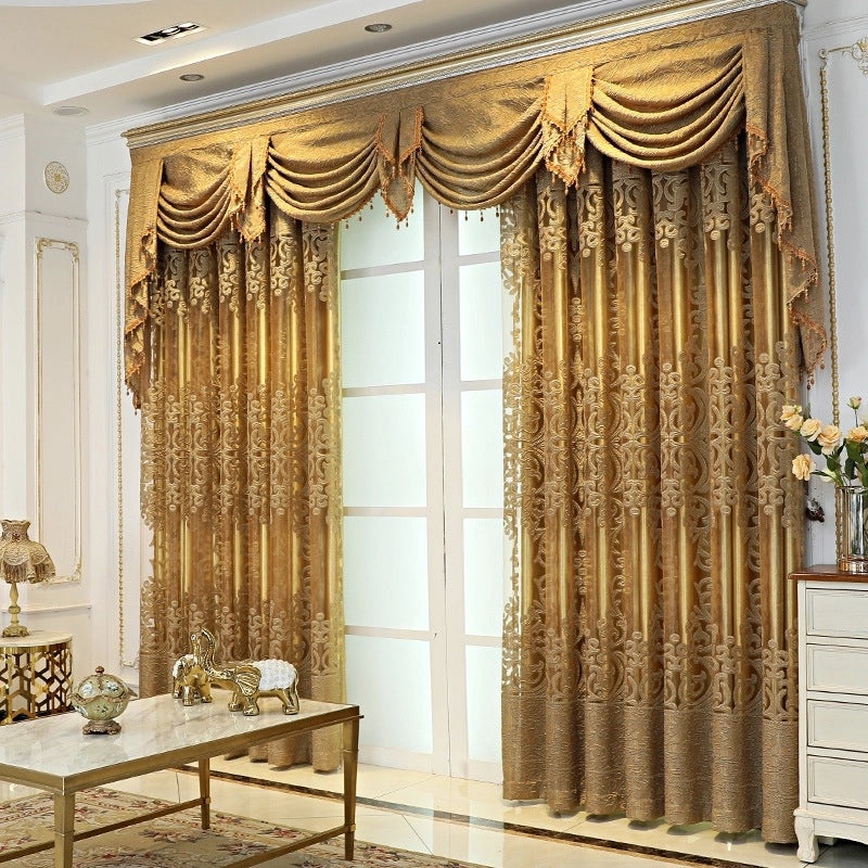 Elegant Floral Sheer Gauze Curtains for Window Decor|Home Decor Curtains