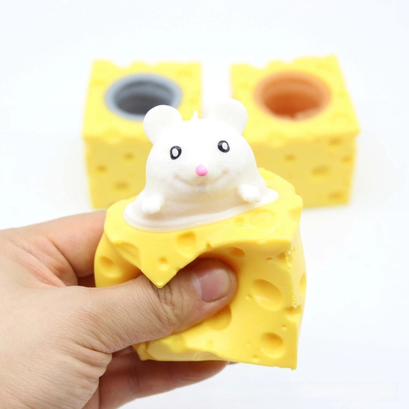 Cute Cheese Mouse Squeeze Toy|Stress Relief Toy