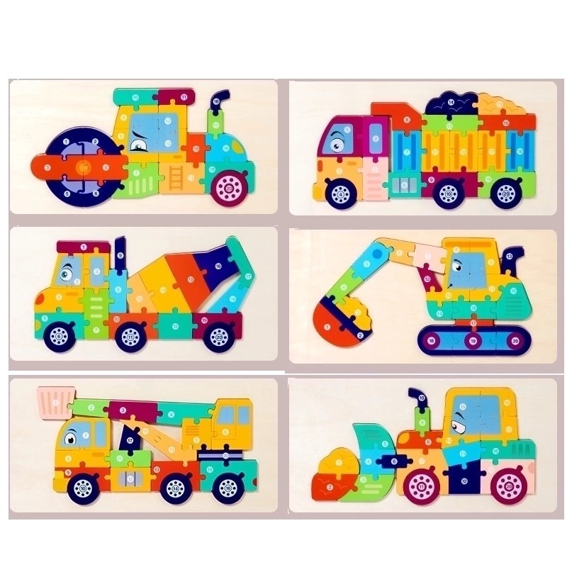 Wooden Car Puzzle Toy for Babies 0-2 Years|Baby Toys & Games