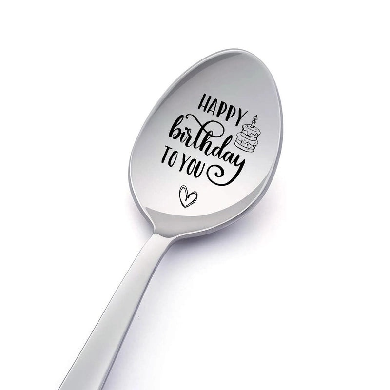 Stylish Stainless Steel Spoon with Casual Letter Design 1 Piece|Kitchen Utensils and Cutlery