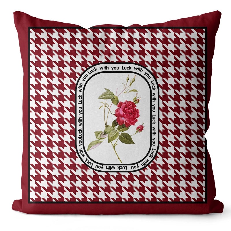 Modern Classic Floral Letter Polyester Pillow Covers for Couch Sofa Decor|Home Decor Pillows