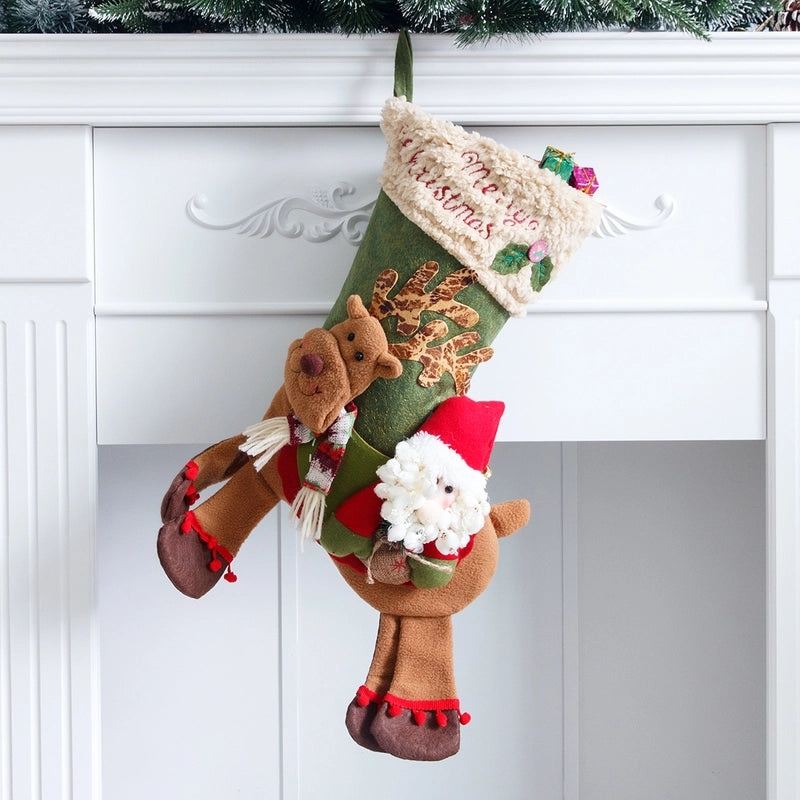 Kids Christmas Socks with Santa Snowman Reindeer Design | Christmas Accessories