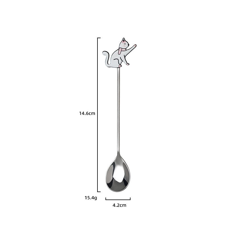 Adorable Cartoon Stainless Steel Spoon Single Piece | Kitchen Utensils & Cutlery