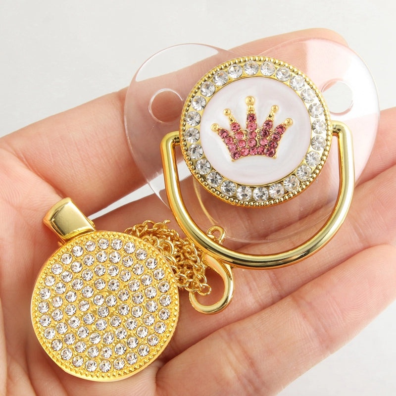 Adorable Double Heart Crown Silicone Baby Accessories|Baby Accessories & Jewelry