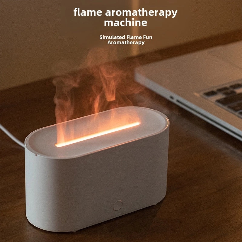 Portable Air Purifier & Humidifier with Colorful Gradient Flame Light for Home, Bedroom & Office | Home & Living
