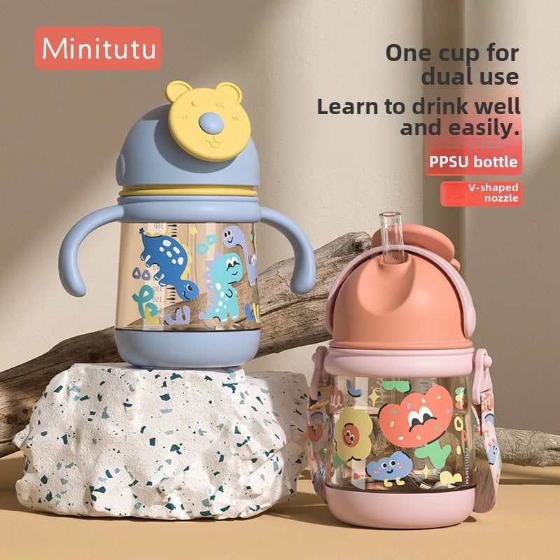 Minitutu PPSU Baby Straw Cup for 6-36 Months | Baby Feeding & Nursing Products