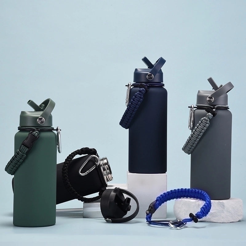 Stainless Steel Water Bottle Single Piece Casual Solid Color | Drinkware & Hydration