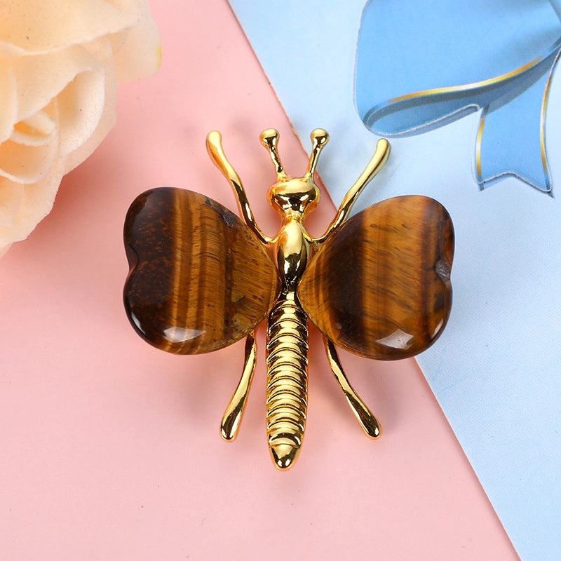 Delicate Butterfly Amethyst Necklace Charming Artificial Jewelry Decor | Jewelry & Accessories