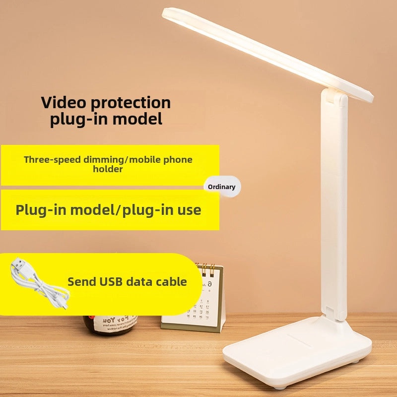 Eye Protection Touch Desk Lamp with Dimming and Color Adjustments for Students Charging Bedside Light|Lighting & Desk Lamps