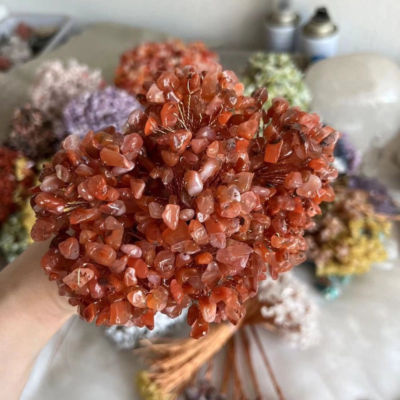Irregular Rose Quartz Crystal Gravel Artificial Decorations Modern and Classic Style|Home Decor Accessories