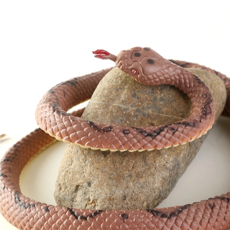 Simulation Snake Soft Rubber Toy for Pranks and Stress Relief | Funny Decompression Toys