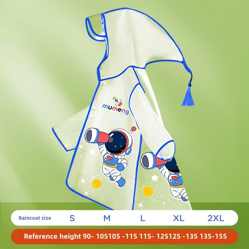 Kids Transparent Cartoon Raincoat and Boots Set Waterproof Full Body Rain Gear for Kindergarten and Primary School Students|Children's Rainwear
