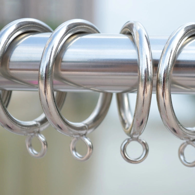 Curtain Hanging Rings with Clips for Roman Rods | Home Decor & Window Treatments