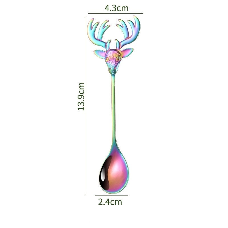 Cute Animal Design 304 Stainless Steel Spoon Single Piece|Kitchen Utensils