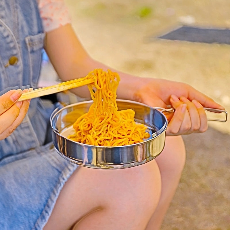 Portable Stainless Steel Mini Frying Pan for Steak and Eggs | Outdoor Cookware